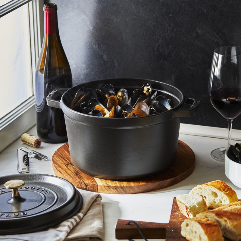 Staub ® 5-Qt. Matte Black Tall Round Cocotte