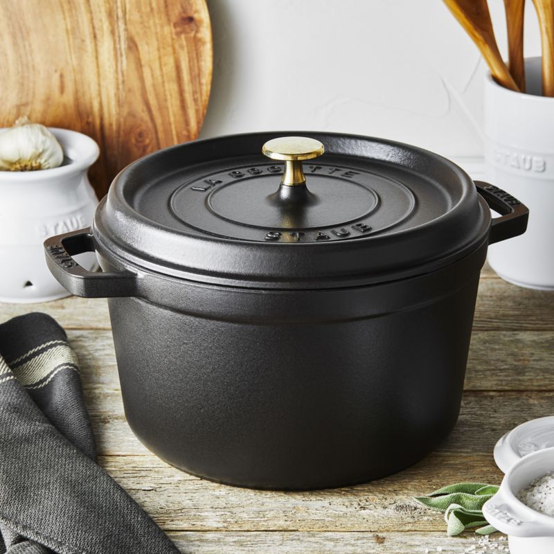 Staub ® 5-Qt. Matte Black Tall Round Cocotte