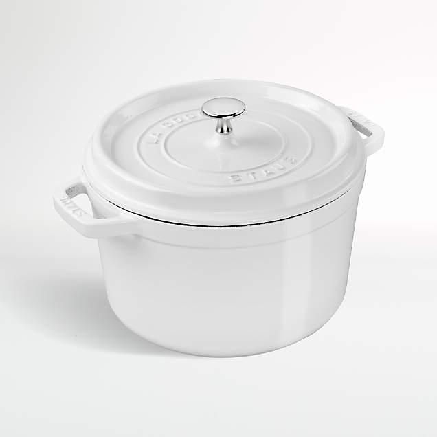 Staub 4Qt Matte Black Cocotte + Reviews Crate & Barrel