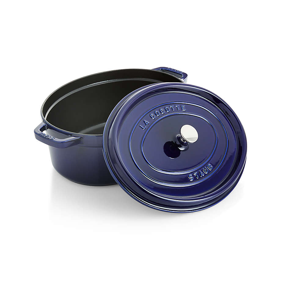 Staub 7-Qt Dark Blue Oval Cocotte + Reviews