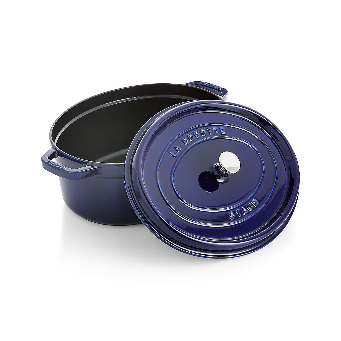 Staub 9 Qt. Cast Iron Round Dutch Oven in Dark Blue – Premium Home Source