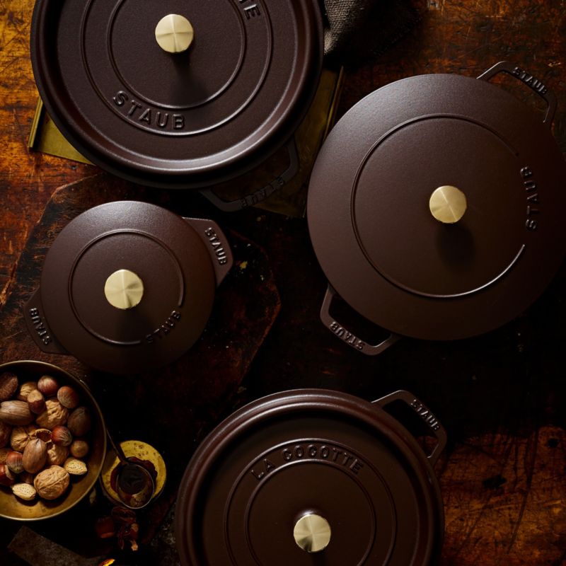 Staub ® Matte Espresso 7-Qt. Round Cocotte - image 1 of 12