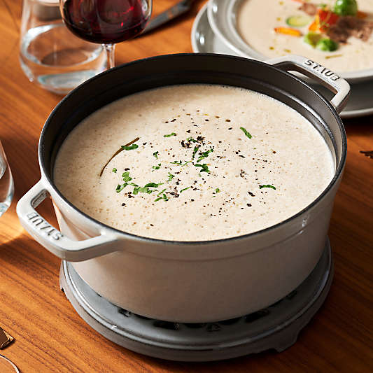 Staub ® 7-Qt. White Truffle Round Cocotte