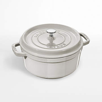 Staub 7-Qt Basil Round Cocotte + Reviews | Crate & Barrel