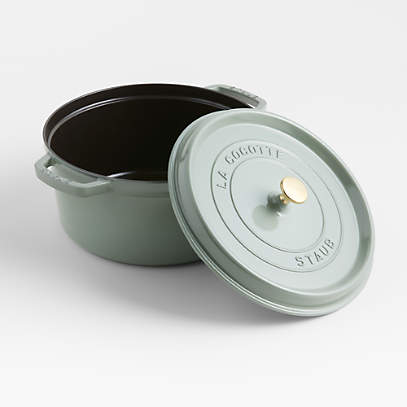 Staub 7-Qt. Eucalyptus Round Cocotte + Reviews