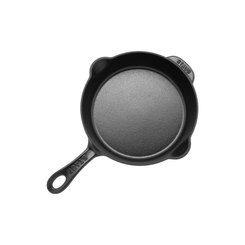 Staub ® 8.5" Matte Black Enameled Cast Iron Traditional Deep Skillet