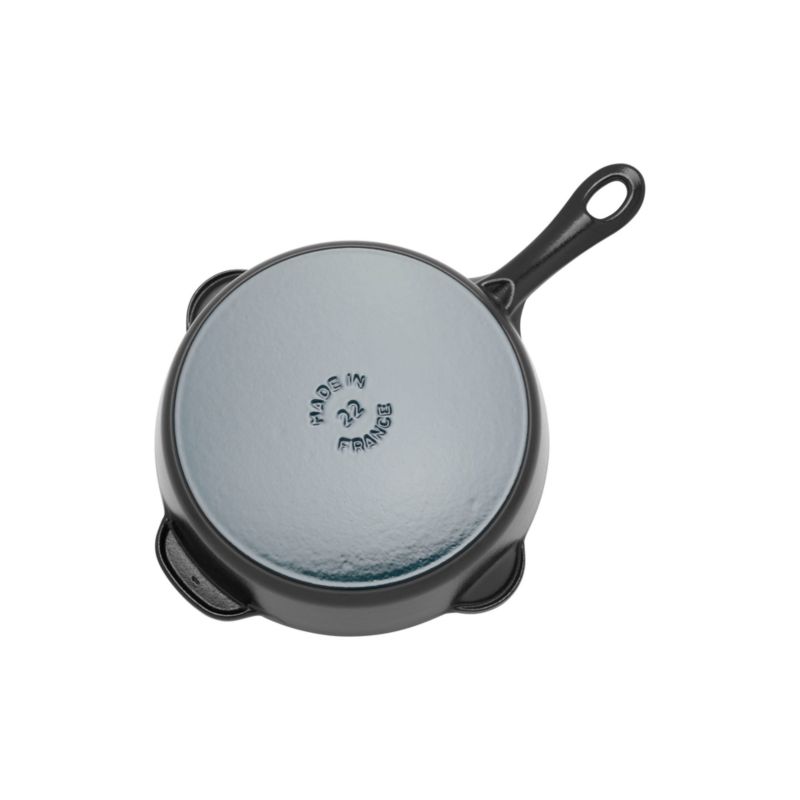 Staub ® 8.5" Matte Black Enameled Cast Iron Traditional Deep Skillet