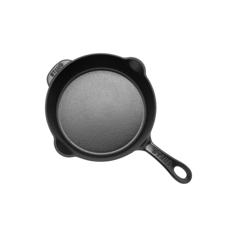 Staub ® 8.5" Matte Black Enameled Cast Iron Traditional Deep Skillet