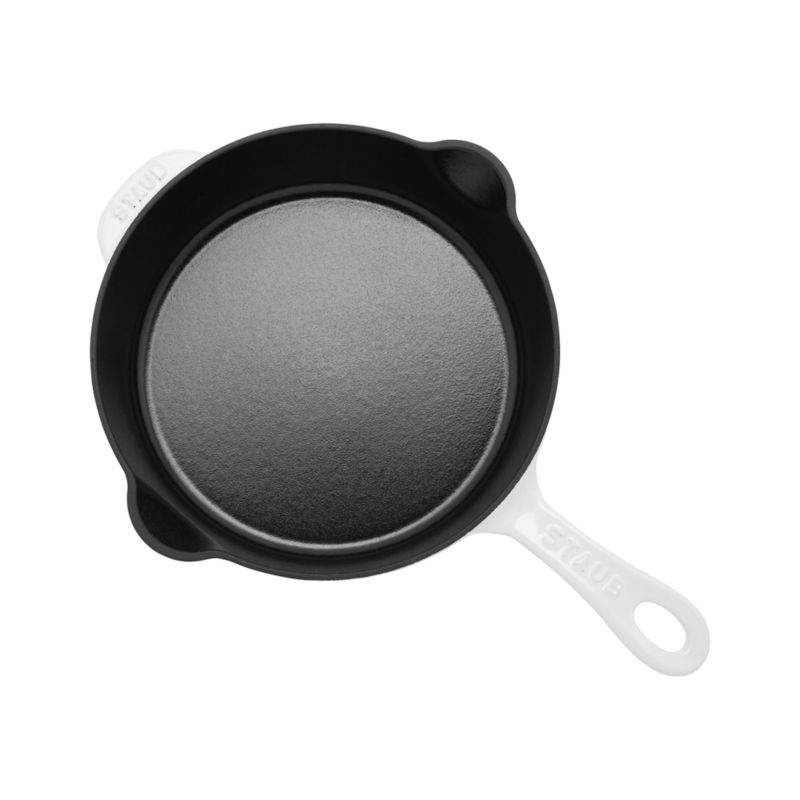 Staub ® 8.5" White Enameled Cast Iron Traditional Deep Skillet - image 5 of 5