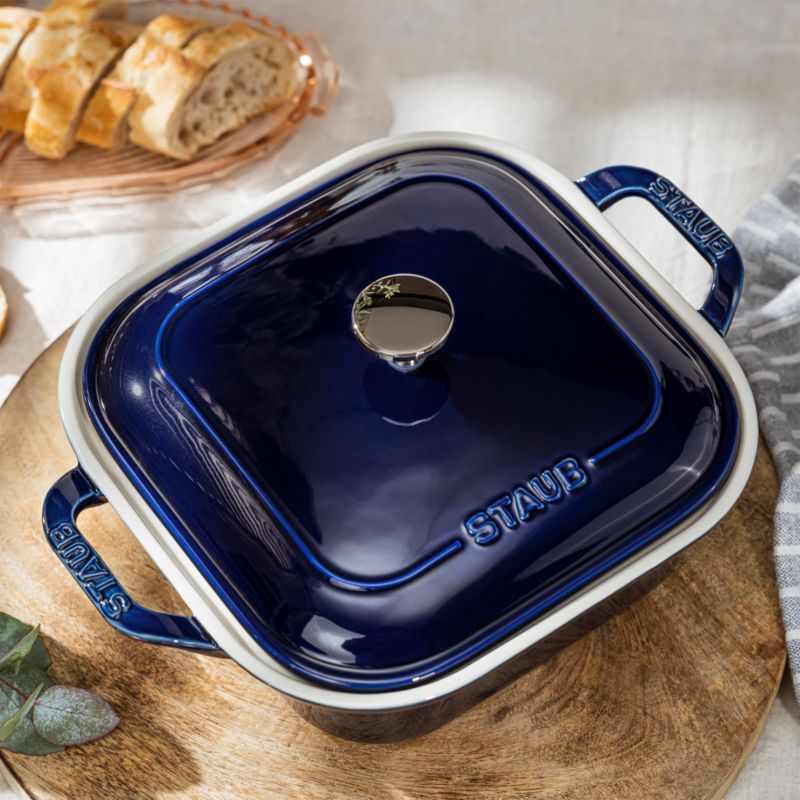 Staub ® Dark Blue 9" Square Covered Baker - image 2 of 6