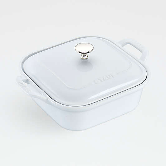 Staub ® 9" White Square Covered Baking Dish