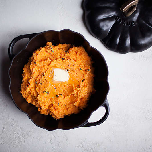 Staub ® 3.5-qt Black Cast Iron Pumpkin Cocotte