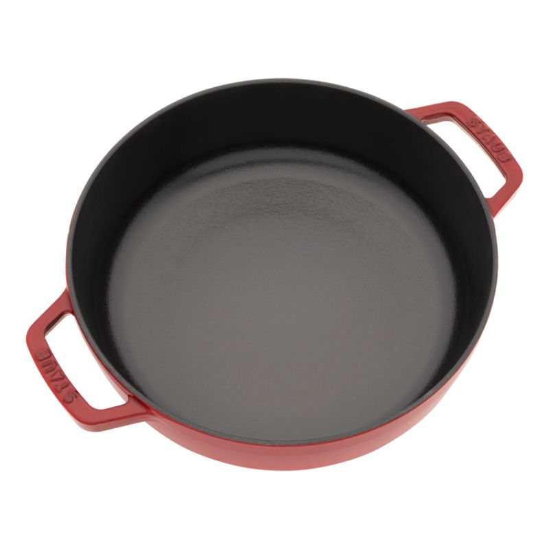 Staub ® 2.5-Qt. Cherry Cast Iron Saute Pan with Dragon Lid - image 2 of 6