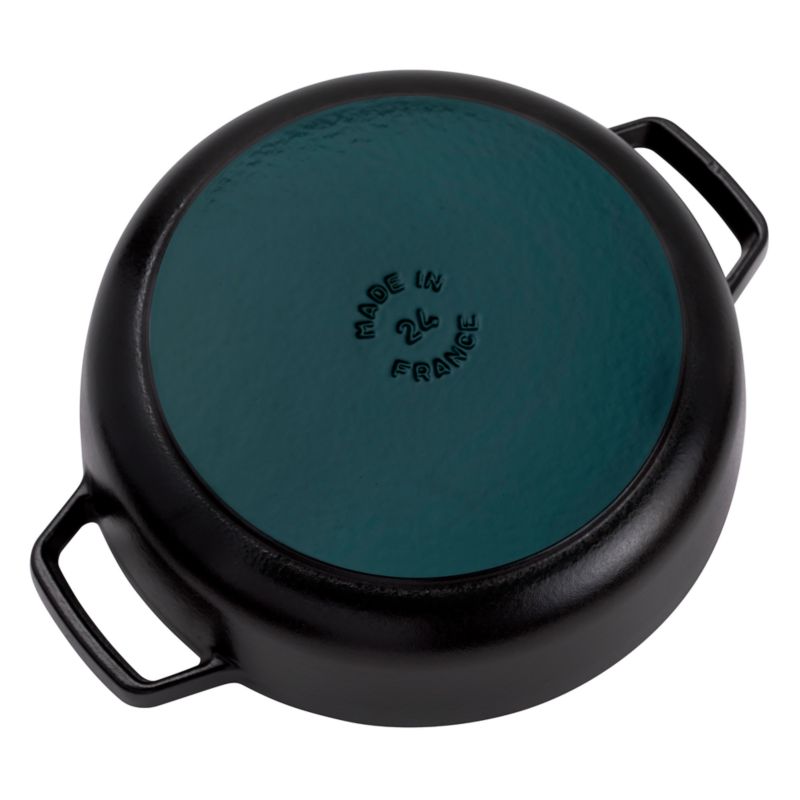 Staub ® 2.5-Qt. Matte Black Cast Iron Saute Pan with Dragon Lid - image 6 of 7