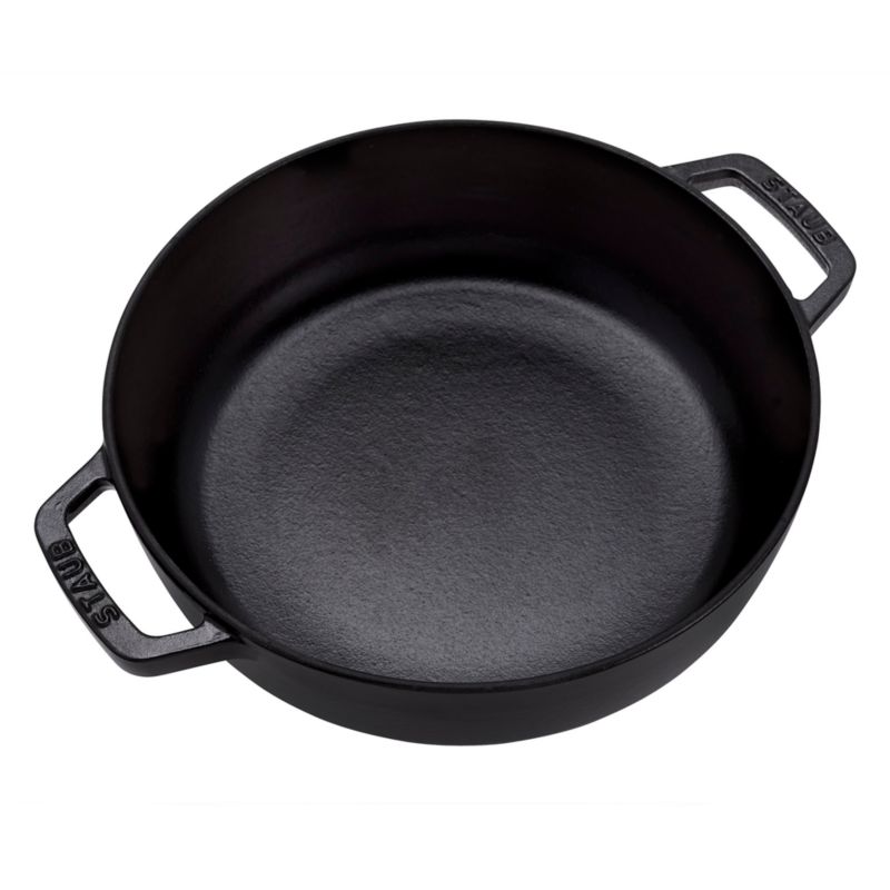 Staub ® 2.5-Qt. Matte Black Cast Iron Saute Pan with Dragon Lid - image 4 of 7