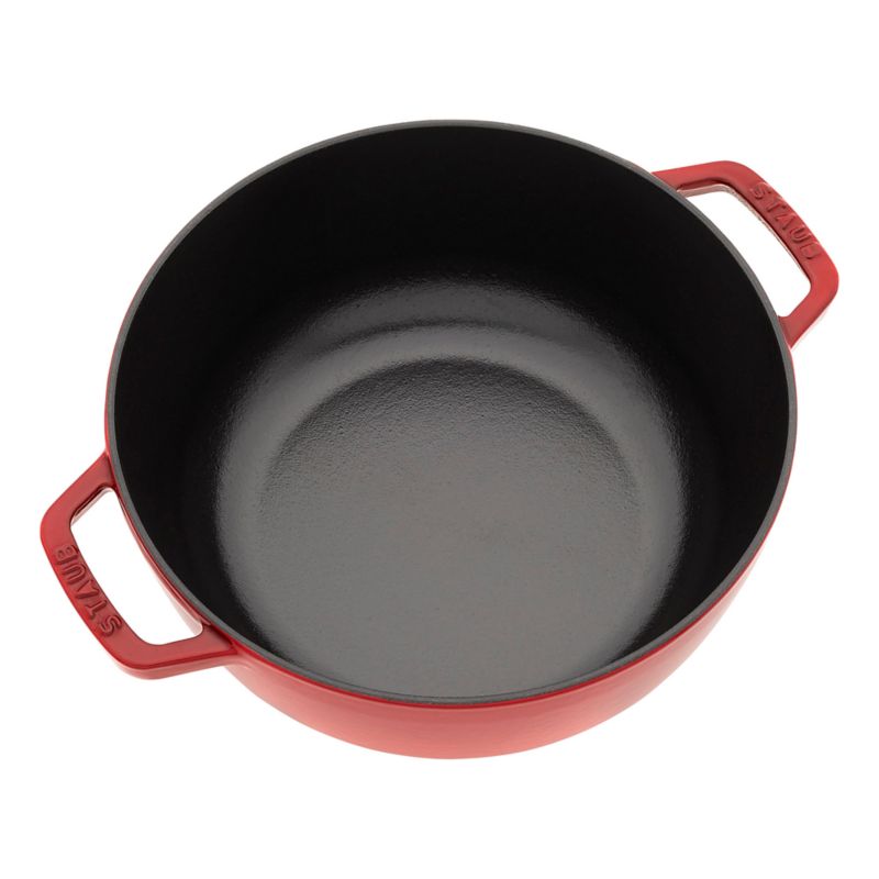 Staub ® 3.75-Qt. Cherry Cast Iron Essential French Oven with Dragon Lid - image 6 of 7