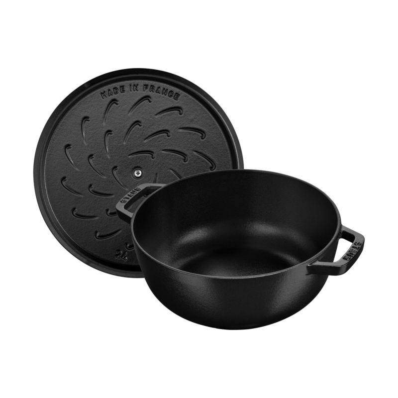 Staub ® 3.75-Qt. Matte Black Cast Iron Essential French Oven with Dragon Lid - image 5 of 6