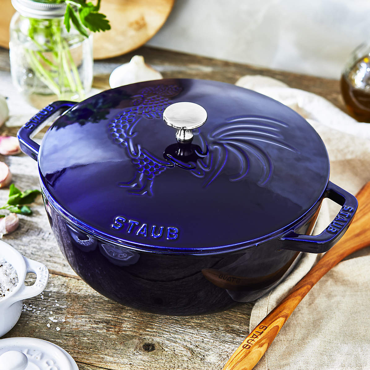 Staub ストウブ フレンチルースター ココット 24cm - 調理器具