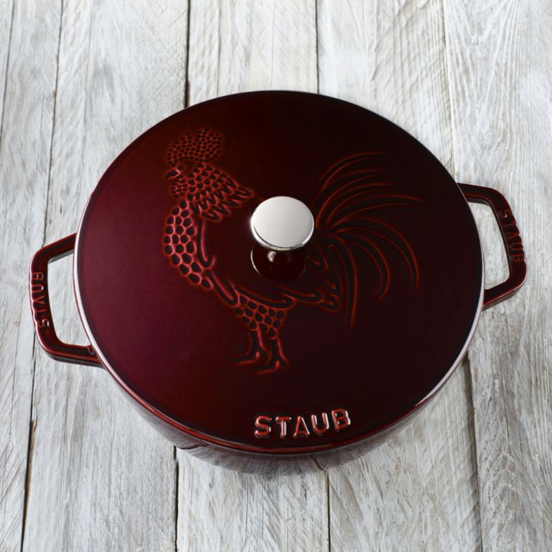 Staub Essential ® Grenadine 3.75-Qt. Round French Oven with Rooster Lid - image 6 of 9