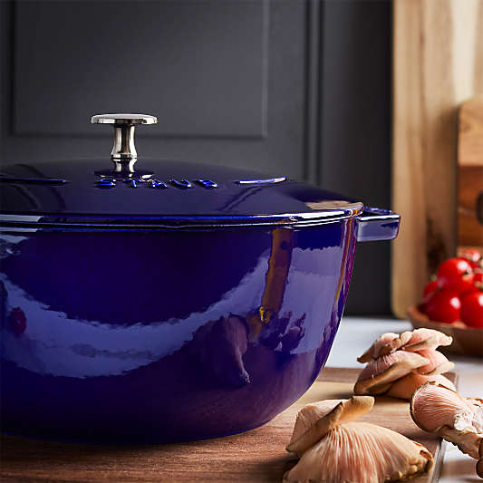 Staub ® Dark Blue Cast Iron 5-Qt. Essential French Oven