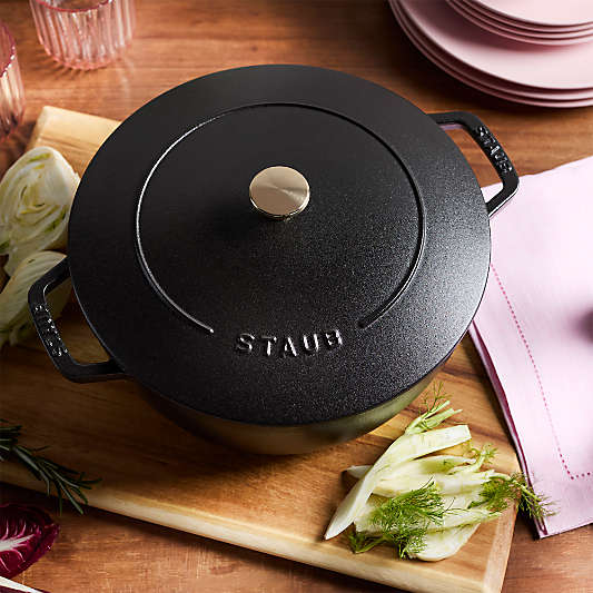 Staub ® Matte Black Cast Iron 5-Qt. Essential French Oven