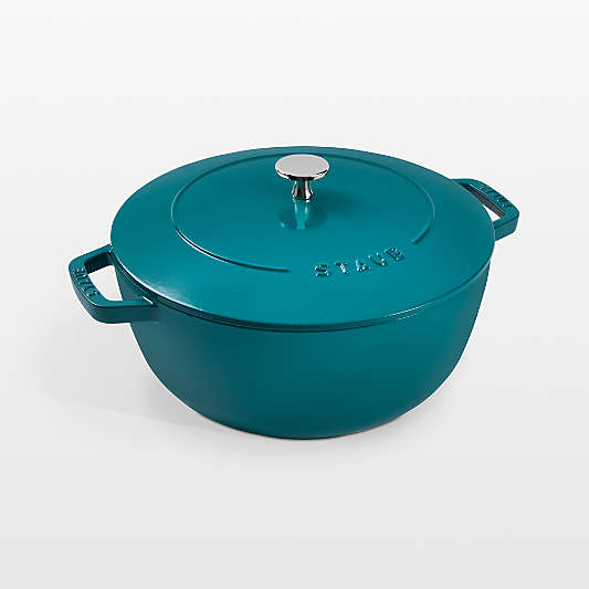Staub ® Turquoise Cast Iron 5-Qt. Essential French Oven