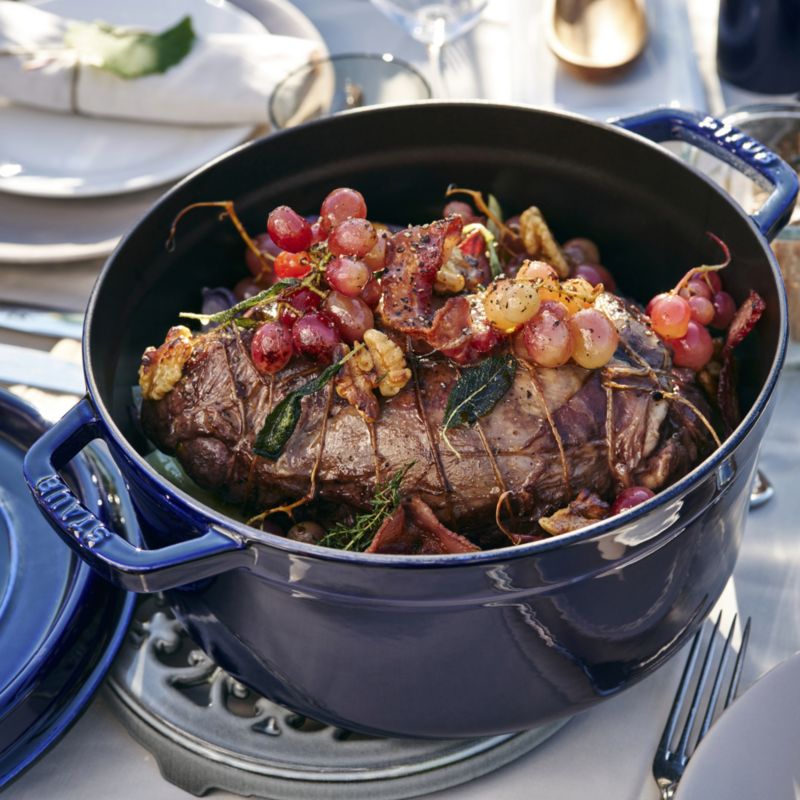 Staub ® 7-Qt Dark Blue Round Cocotte - image 1 of 12
