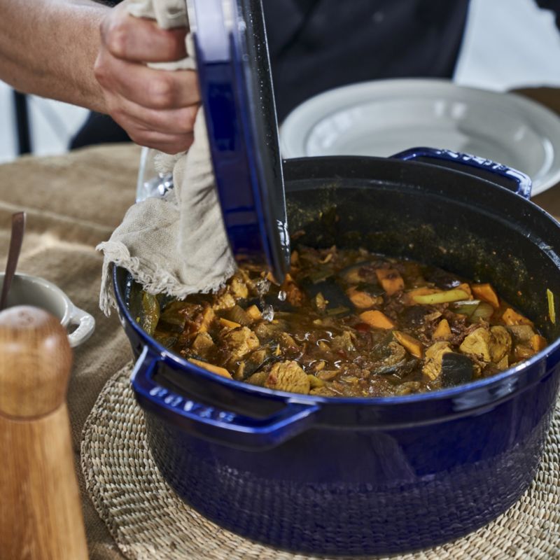 Staub ® 7-Qt Dark Blue Round Cocotte - image 2 of 12