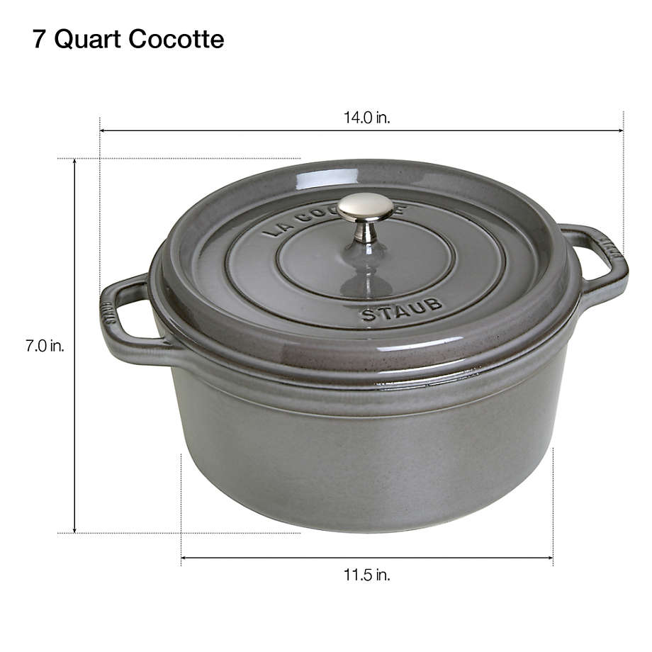 Crate&Barrel Staub ® 7-Qt Cherry Red Oval Cocotte