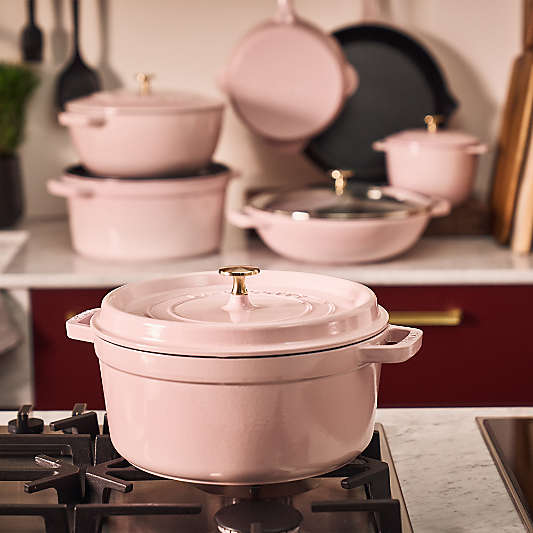 Staub ® Peony Pink Cast Iron 5.5-Qt. Round Cocotte