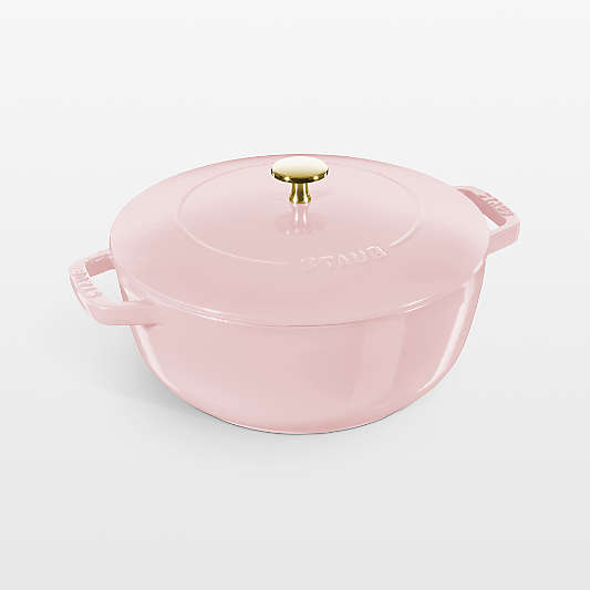 Staub Cast Iron 5-Qt Essential French Oven in Peony Pink