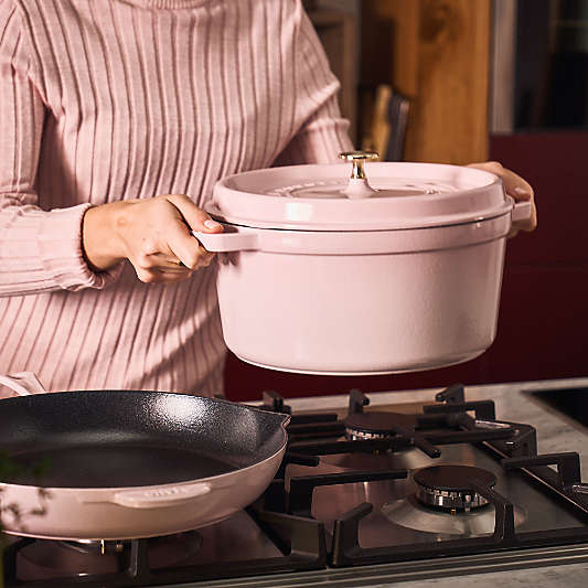 Staub ® Peony Pink Cast Iron 7-Qt. Round Cocotte