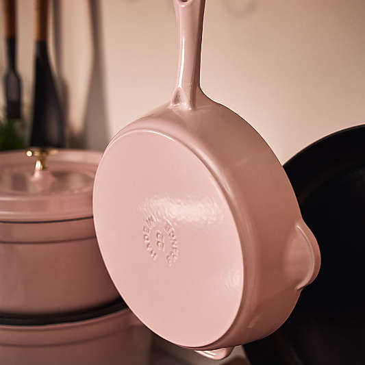 Staub ® Peony Pink Cast Iron 8.5" Traditional Deep Skillet