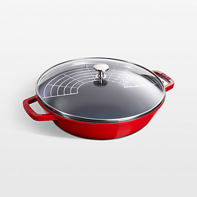 View Staub ® Matte Cherry 4.5-Qt. Perfect Pan details