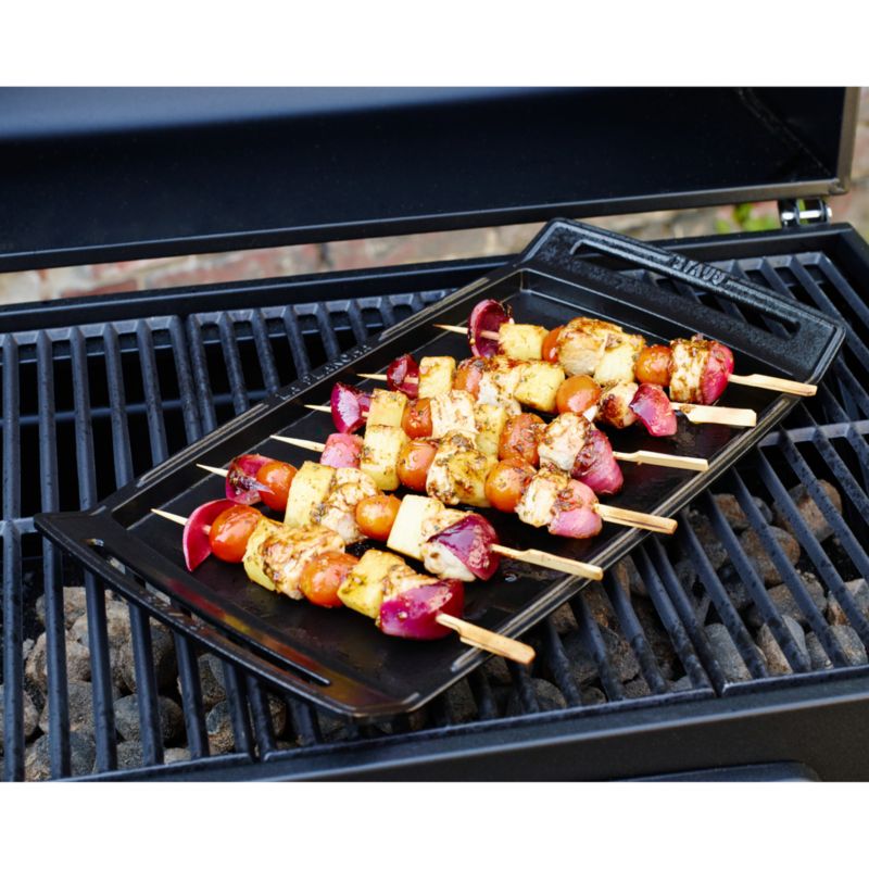 Staub ® Matte Black Cast Iron Double Burner Griddle - image 3 of 4