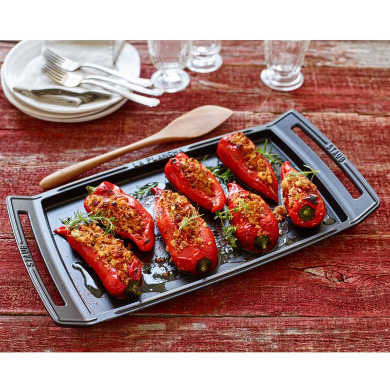 Staub ® Matte Black Cast Iron Double Burner Griddle - image 2 of 4