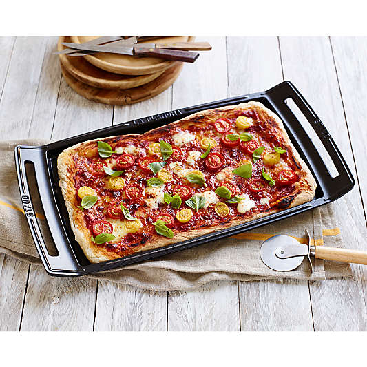 Staub ® Matte Black Cast Iron Double Burner Griddle