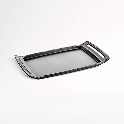 Staub ® Matte Black Cast Iron Double Burner Griddle