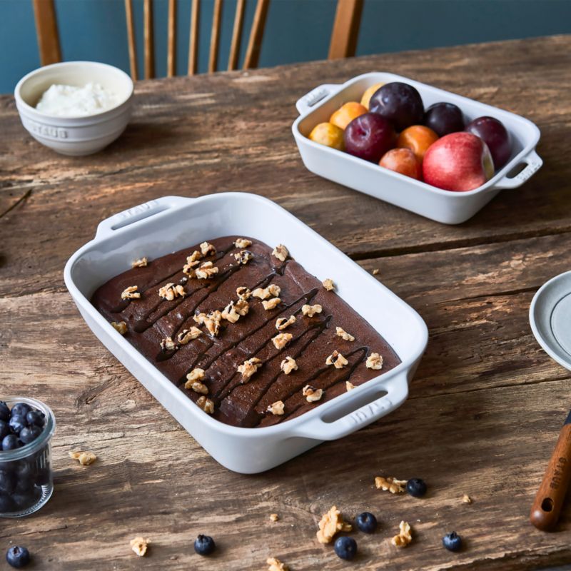 Staub ® White 2-Piece Rectangular Baker Set - image 2 of 4