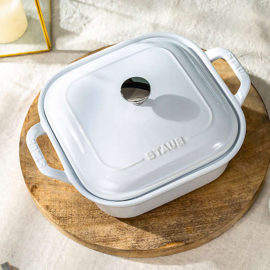 Staub ® 9" White Square Covered Baking Dish