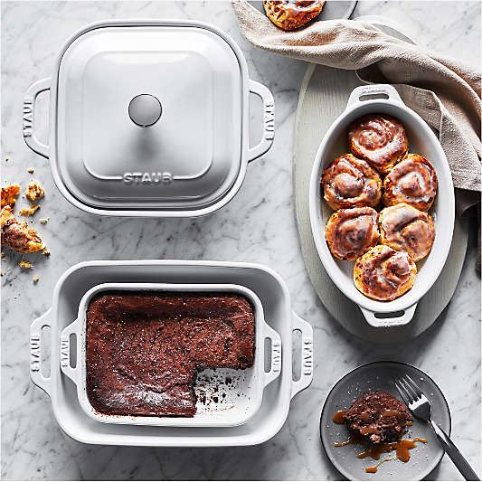 Staub Ceramics White 5-Piece Bakeware Set