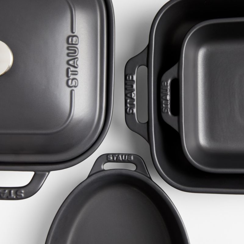 Staub Ceramics Matte Black 5-Piece Bakeware Set - image 5 of 4