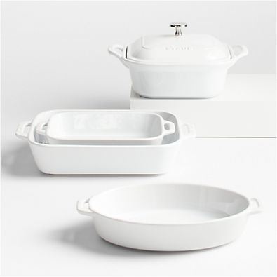 View Staub Ceramics White 5-Piece Bakeware Set details