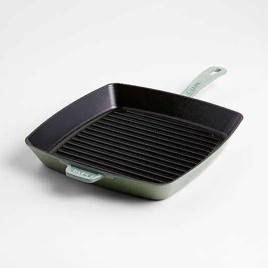 Staub ® 12" Eucalyptus Enameled Cast Iron Square Grill Pan