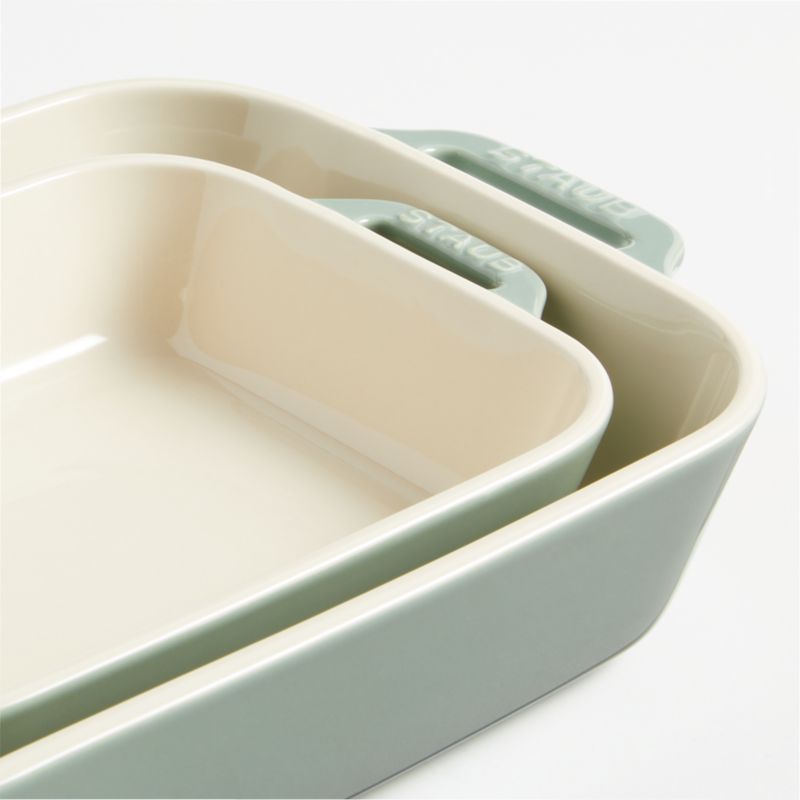 Staub ® 2-Piece Eucalyptus Green Ceramic Baking Dish Set - image 6 of 6