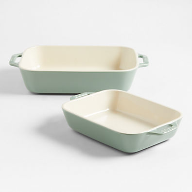 View Staub ® 2-Piece Eucalyptus Green Ceramic Baking Dish Set details