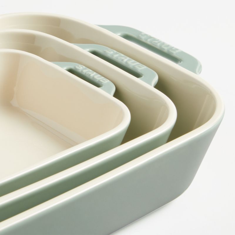 Staub ® 3-Piece Eucalyptus Green Ceramic Baking Dish Set - image 8 of 8