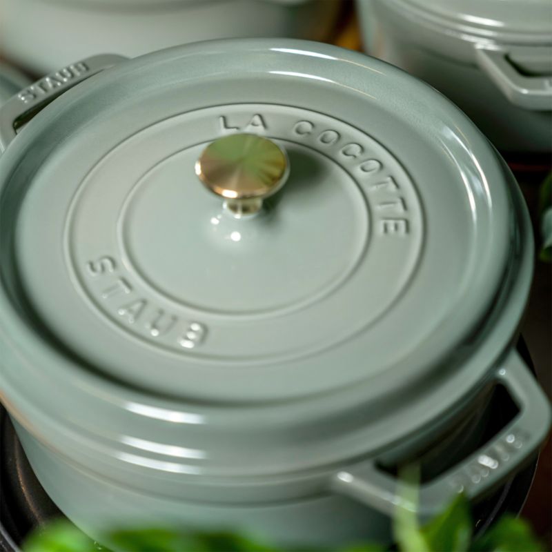 Staub ® 4-Qt Eucalyptus Round Cocotte - image 2 of 7