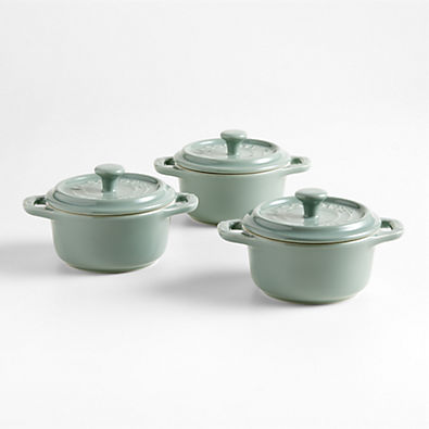 View Staub ® Eucalyptus Mini Cocottes, Set of 3 details