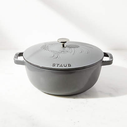 Staub Cast Iron 3.75-QT Essential French Oven - Graphite Grey
